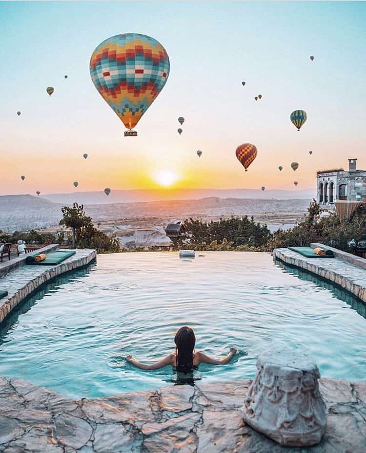 Полет на воздушном шаре в Каппадокии из Стамбула море