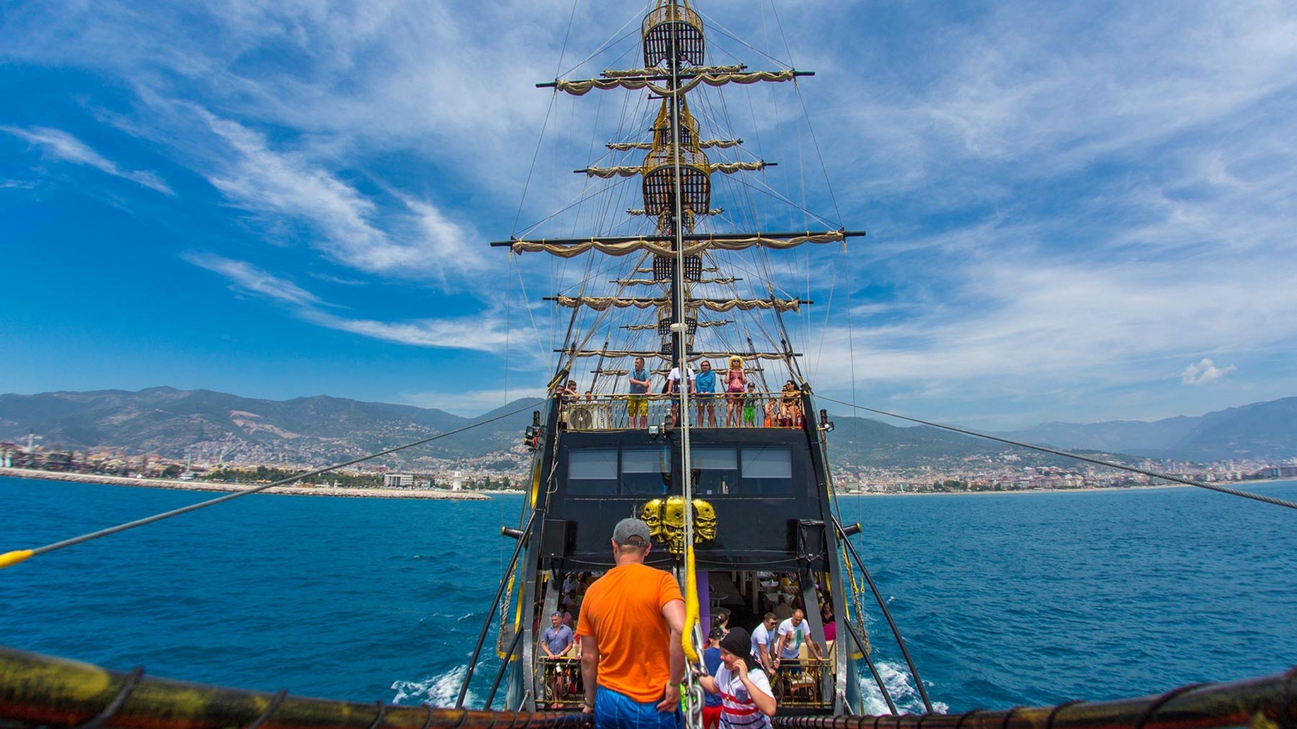 Прогулка на пиратской яхте Big Kral в Сиде Места для посещения